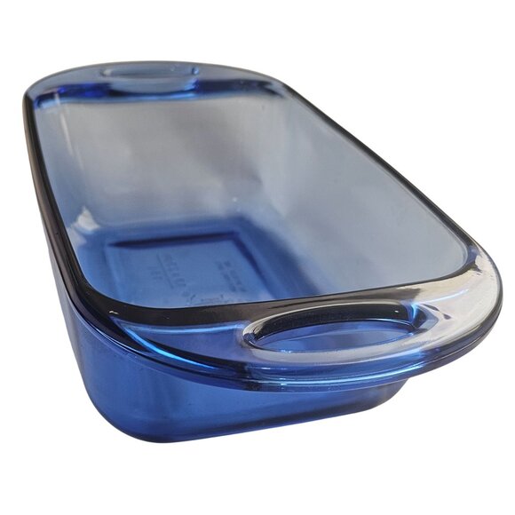 Pyrex Easy Grab Loaf Pan 1.5qt  Atlantic blue lrg handle colorful kitchen bakwar - Picture 3 of 9